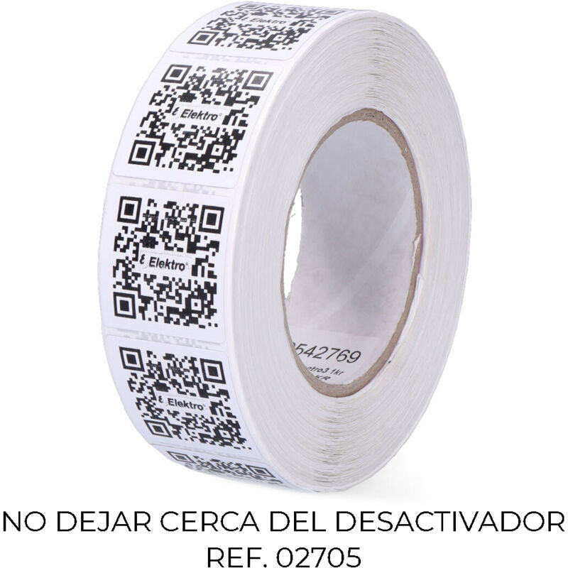 Pack 1000 Etichette Antifurto 410 Bianco