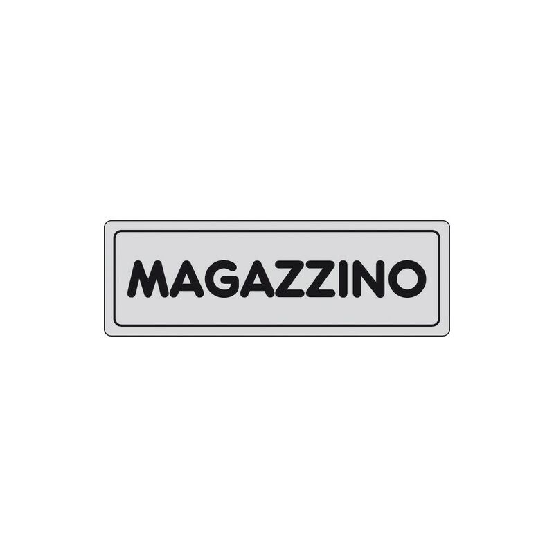 Image of Magazzino Etichette per locali pubblici e indicazioni interne Alluminio 15x5