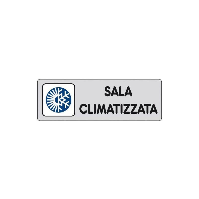 Image of Sala climatizzata Etichette per locali pubblici e indicazioni interne Adesivo 15X5