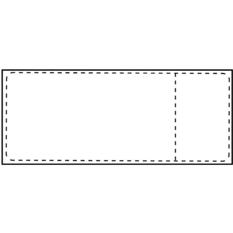 Etichette termiche 105 x 251 mm con sezione per scontrino, anima da 76 mm, 700 pezzi/rotolo, SHIPLABEL105X251-C76R