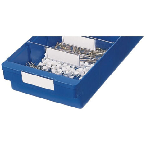 Etikett weiß für Kleinteilebox B152 mm VE 10 Stk. LA-KA-PE