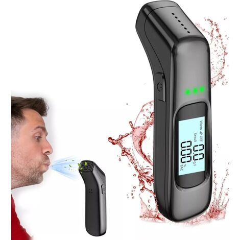 Etilometro Portatile Alcool Test Portatile Display Digitale Chip Alta Precisione