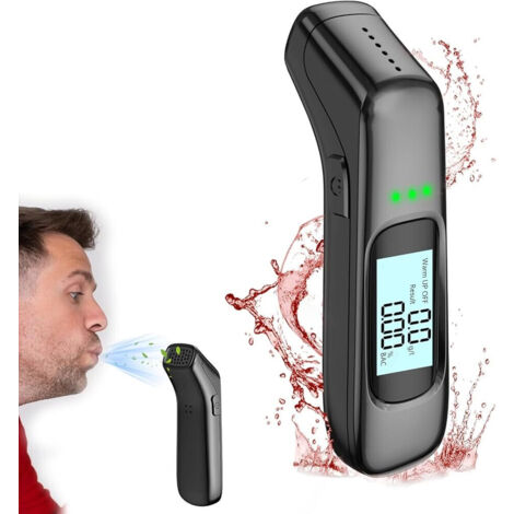 Etilometro Portatile Certificato Alcool Test Professionale con Display Digitale