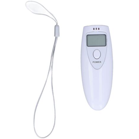 Etilometro portatile, tester di alcol accurato, tester di alcol ABS, bianco