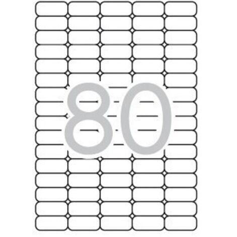 Etiqueta adhesiva apli 35,6x16,9 mm fotocopiadora laser inkjet caja 25 hojas din a4 con 2000 etiquetas