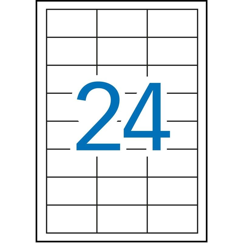 

Etiqueta adhesivas 3056 tamaño 64,6 x 33,8 mm para fotocopiadora laser ink-jet caja con 100 hojas a-4 removi. - Apli