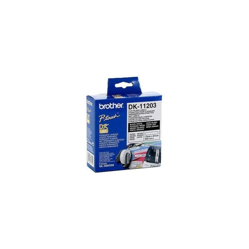 

etiquetas para carpetas 17mmx87mm 300 unidades de papel - Brother