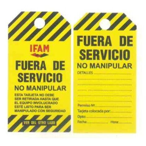 ETIQUETA SEÃ‘AL SF AMARILLA EP-8611SY - IFAM
