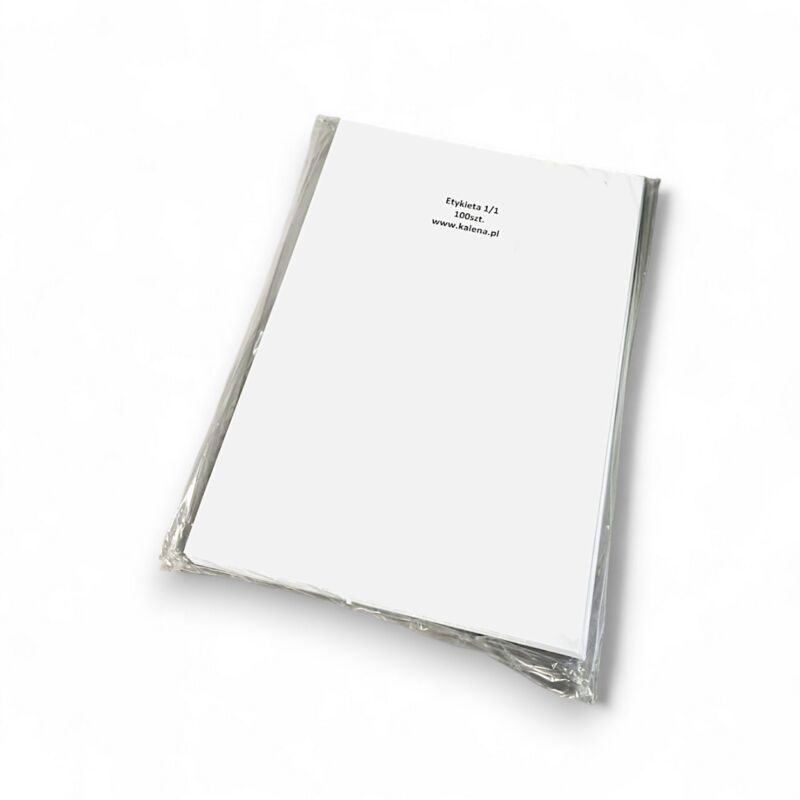 ETIQUETA SIN IMPRESIÓN A4 210/297 1/1 - paquete de 100 uds.