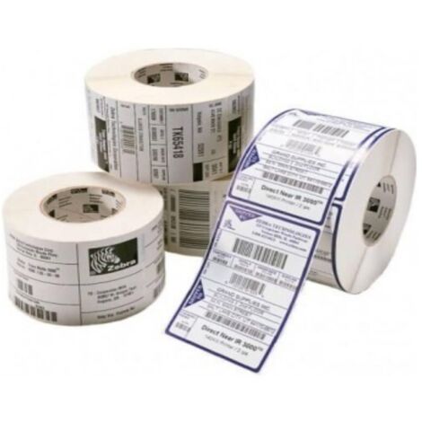 ETIQUETA ZEBRA TERMCIA DIRECTA 76X25MM ( CAJA 12 ROLLOS)