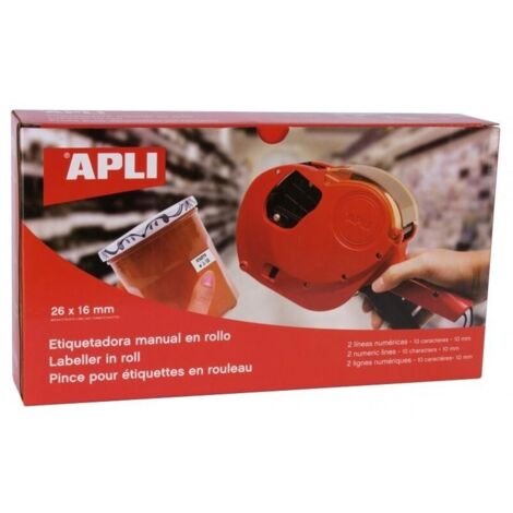 Etiquetadora Apli 101419 para Rollo de 26 x 16mm