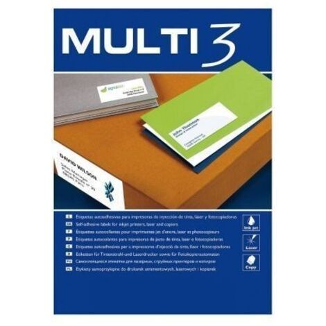 Etiquetas Adhesivas Apli Multi3/ 105 x 35mm/ 100 Hojas