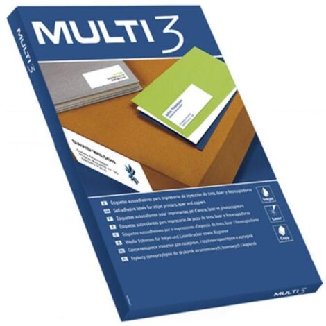 Etiquetas Adhesivas Apli Multi3/ 210 x 148mm/ 100 Hojas