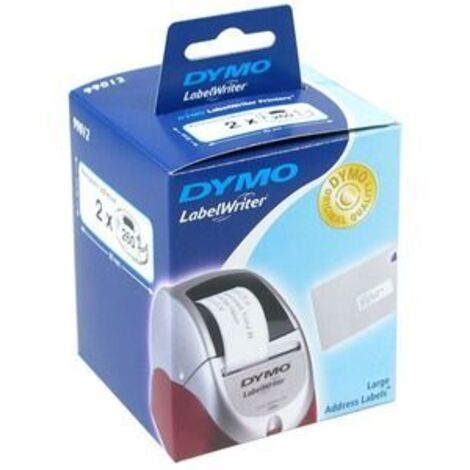 Etiquetas Adhesivas en Rollo Dymo 99012/ 89 x 36mm/ 260 x 2 uds