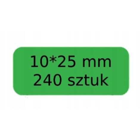 Etiquetas autoadhesivas NIIMBOT GREEN 10 x 25 mm, 240 unidades