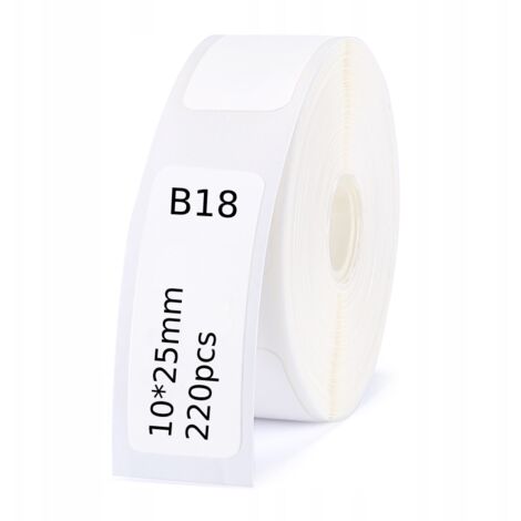 Etiquetas autoadhesivas NIIMBOT para B18 10 x 25 mm, 220 piezas