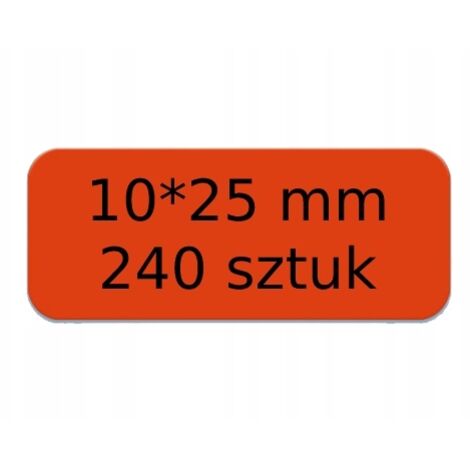 Etiquetas autoadhesivas NIIMBOT RED 10 x 25 mm, 240 piezas