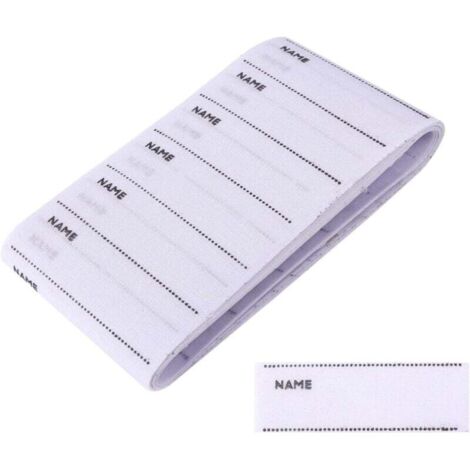 Etiquetas para ropa, 200 etiquetas de tela termoadhesivas para coser ropa personalizada para uniformes escolares.