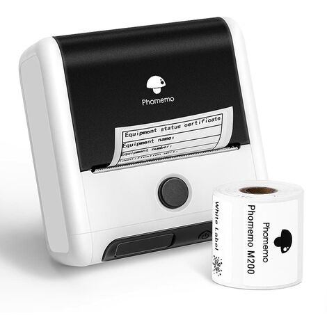 Étiqueteuse Bluetooth M200 - Imprimante d'étiquettes portable, taille d'impression 20-80 mm