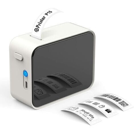 Étiqueteuse Bluetooth P15 version anglaise couleur thé au lait + 1 rouleau de papier pour étiquettes