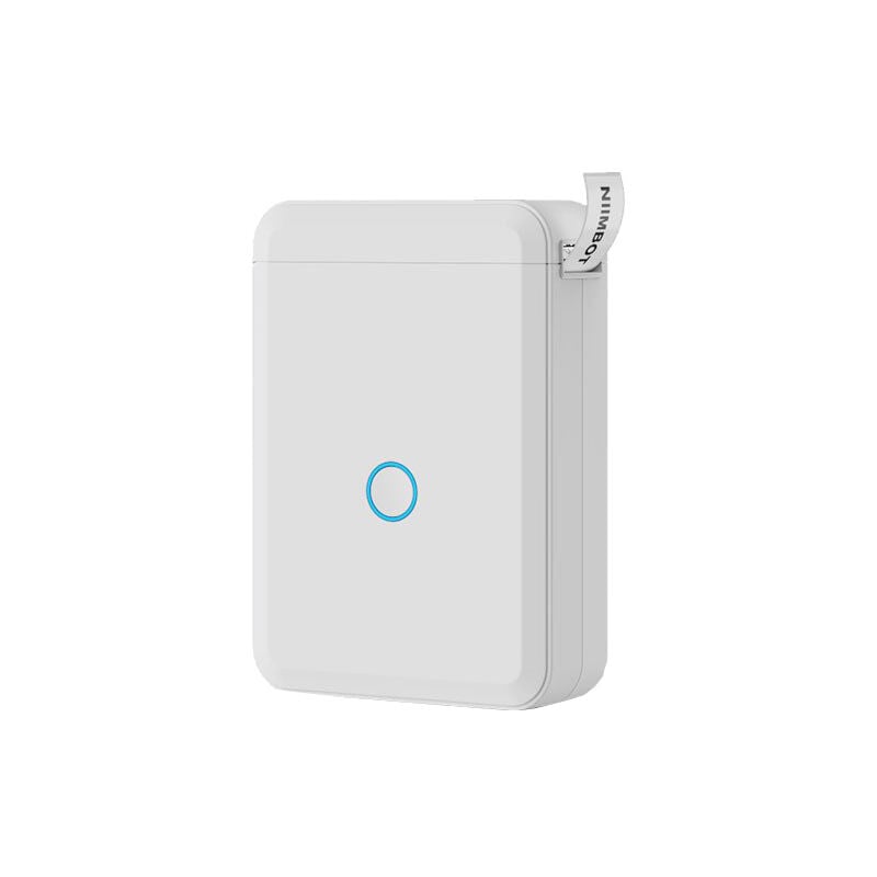 Étiqueteuse D110 avec 1 Rouleau d'étiquettes, imprimante d'étiquettes Autocollante Portable, Mini-imprimante pour la Maison, Le Bureau et l'école