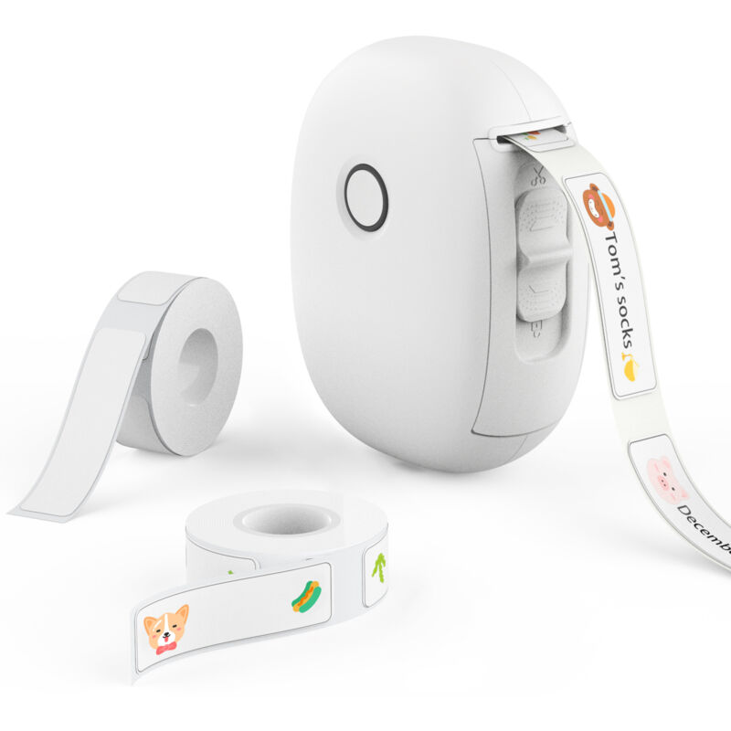 Étiqueteuse portable, étiquette étanche continue, étiqueteuse sans encre, mini étiqueteuse sans fil avec plusieurs modèles, pour la maison, la