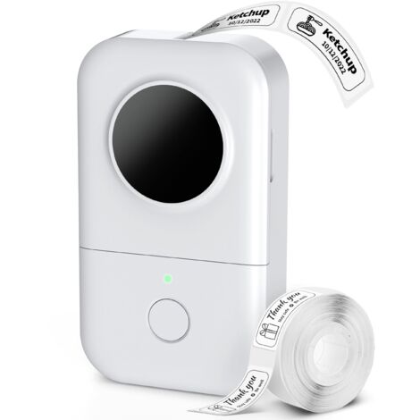 Etiqueteuse Thermique - Bluetooth - Imprimante Étiquettes Portable Rechargeable - Pour Bureau Maison École - Largeur Ruban 6 mm - 1 Pièce