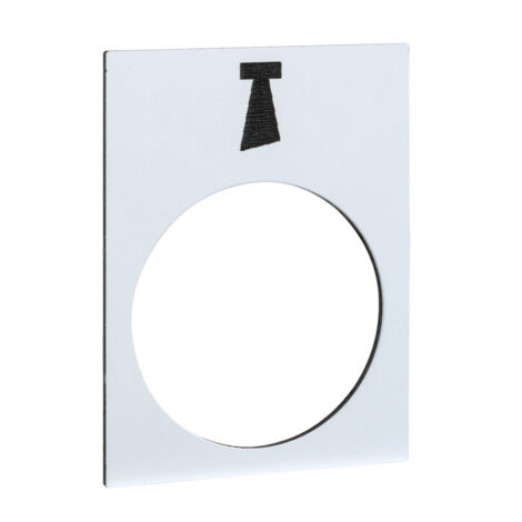 Etiquette 30x40mm blanc alarme Harmony SCHNEIDER ZB2BY4932