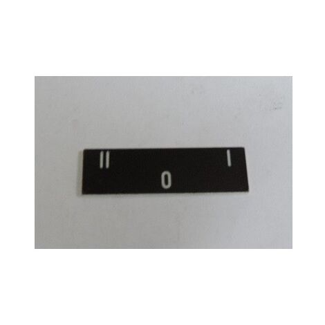 Etiquette 8x27mm texte 'I O II' blanc sur fond noir Harmony SCHNEIDER ZBY02186