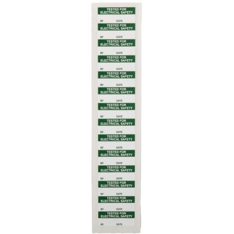 Etiquette adhésive pré-imprimée RS PRO Blanc, 140 par paquet ( Prix pour Sachet de 140 )