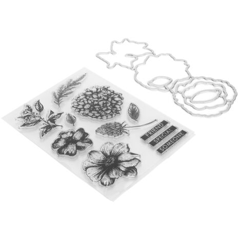 Étiquette Adhésive Transparente Motif Botanique pour Scrapbooking et Projets DIY