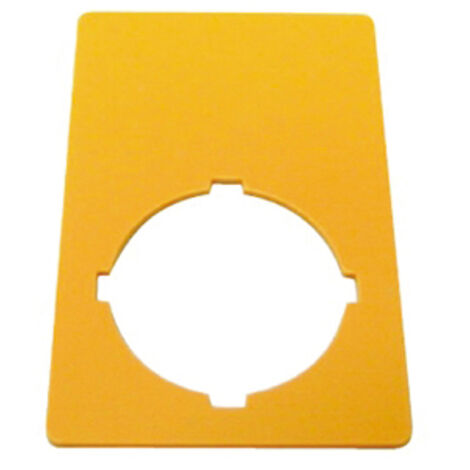 Étiquette arrêt d'urgence jaune HxL 50x33mm arrêt d'urgence EATON M22-XZK-F99