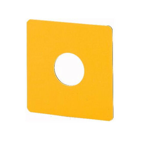 Étiquette arrêt d'urgence jaune sans inscription jaune EATON SQ-GE