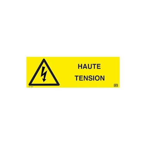 etiquette autocollante - haute tension - catu at-7001