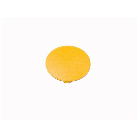 Étiquette bouton ' coup de poing ' jaune sans inscription EATON M22-XDP-Y