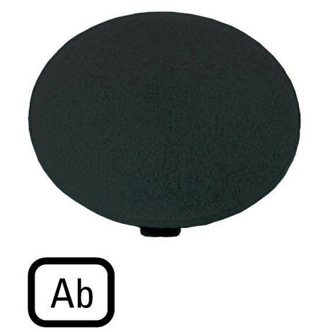 Étiquette bouton ' coup de poing ' noir AB EATON M22-XDP-S-D4