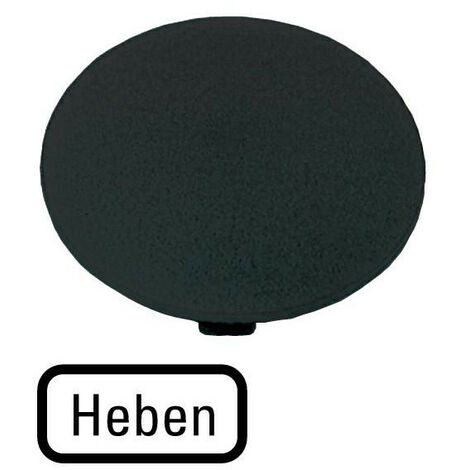 Étiquette bouton ' coup de poing ' noir SAILLANTE EATON M22-XDP-S-D17