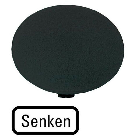 Étiquette bouton ' coup de poing ' noir SENKEN EATON M22-XDP-S-D18