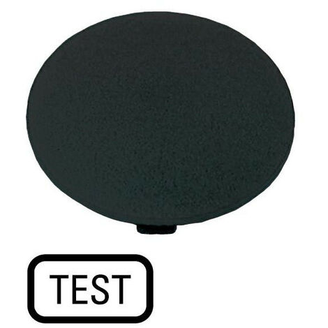 Étiquette bouton ' coup de poing ' noir TEST EATON M22-XDP-S-GB9