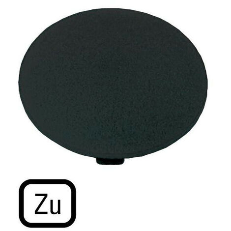 Étiquette bouton ' coup de poing ' noir ZU EATON M22-XDP-S-D2