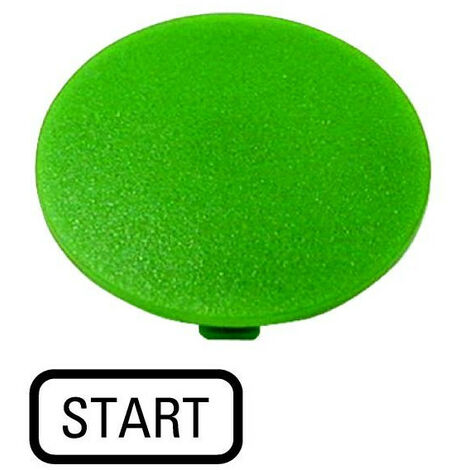 Étiquette bouton ' coup de poing ' vert START EATON M22-XDP-G-GB1