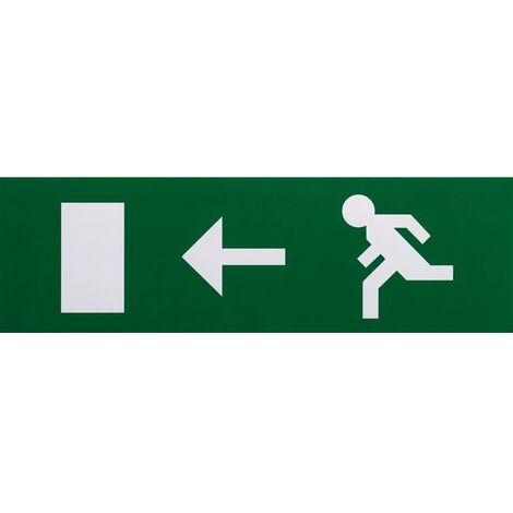 Etiquette de signalisation adhésive pour bloc lumineux