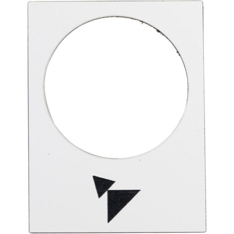etiquette - harmony - 30 x 40 mm - blanc - avant - pv et gv - schneider electric zb2by4915