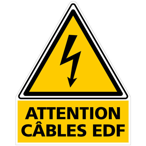 ETIQUETTE PHOTOVOLTAIQUE CABLES EDF (C1164). A l'unité . - A l'unité