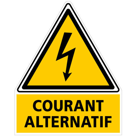 ETIQUETTE PHOTOVOLTAIQUE COURANT ALTERNATIF (C1135). Lot de 50 . - Lot de 50