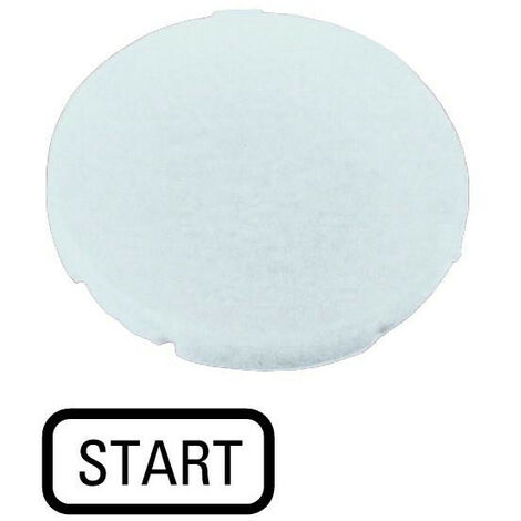 Étiquette plate blanche START EATON M22-XD-W-GB1