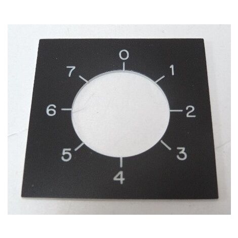 Etiquette pour commutateur a came 0 a 7 46 x 46 mm SCHNEIDER ELECTRIC XBCY7235