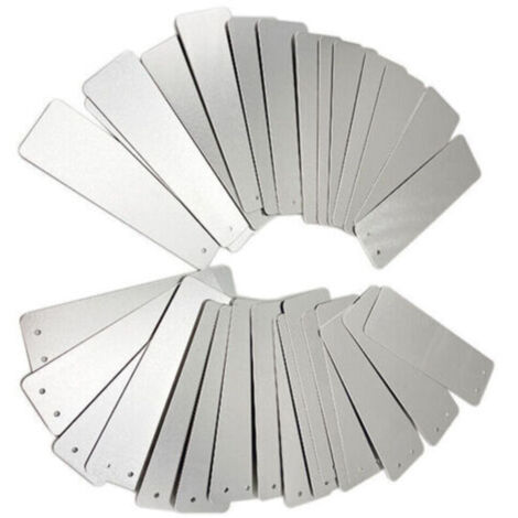 Etiquette pour plante,100 étiquettes en aluminium pour le jardinage - Rectangle, panneaux de signalisation pour l'extérieur, panneaux en métal, étiquettes pour les plantes de jardinage, panne