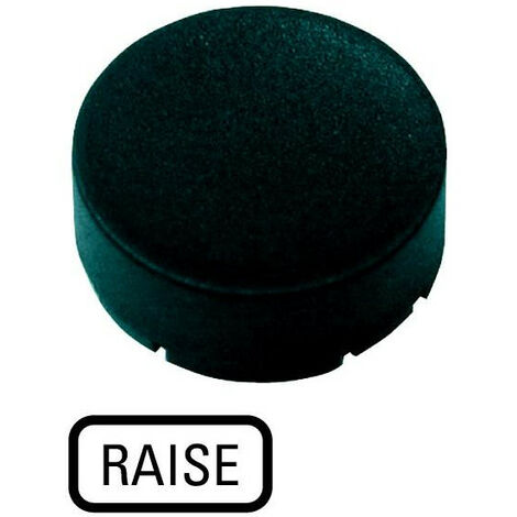 Étiquette saillante noire RAISE EATON M22-XDH-S-GB17