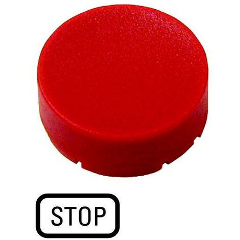 Étiquette saillante rouge STOP EATON M22-XDH-R-GB0